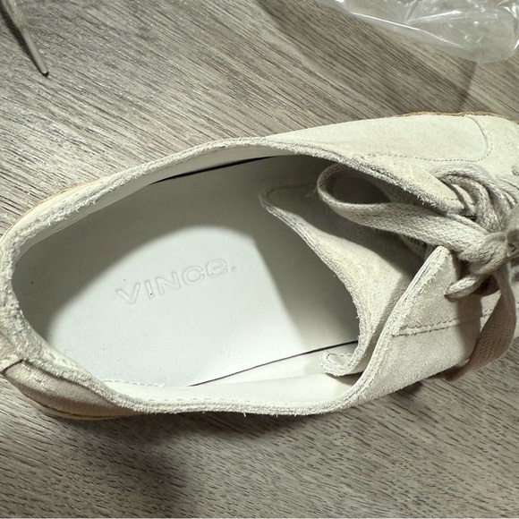 Vince Jadon Suede Espadrille Sneakers Leather Size 35.5 US 5.5 - Picture 9 of 9